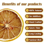 iGAOZM Dried Lemon Slices,12.34oz/350g,No Sugar Added,Natural Dehydrated Lemon Slices for Cocktails Garnish,Tea,Fruit Snacks,Craft Decoration,DIY