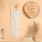 Mom Gifts for Christmas from Daughter Son, Decorations Dream Catcher with Heart Pendant Birthday Gift for Mom New Mother Mother in Law Wife Stepmother Boho Home Wall Decor