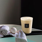 HomeLights Highly Scented Soy Candles Big 33.3 oz for Home. 3 Cotton Wicks, Smokeless Long Lasting 130 hrs in Vanilla Cupcake. 5x6, Great Gift for Women & Men