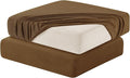 Hokway Stretch Couch Cushion Slipcovers Reversible Cushion Replacement Slipcovers Sofa Cushion Covers(Coffee, 2)