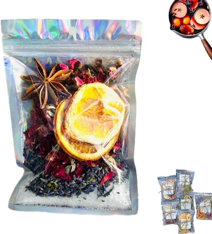 Intention Simmer Pot Blends, Simmer Pot for Stove Potpourri, 𝐒immer 𝐏ot Potpourri, Room Air Freshener, Included Varieties Fruit and Flower, Suitable for Parties, Christmas (C)