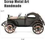 Classic Car Gifts for Men - Unique Cool Birthday Gift Ideas - Vintage Car Decor for Room, Home, Office, Man Cave, Garage - Antique Scrap Metal Model Car Ornaments (M-2)