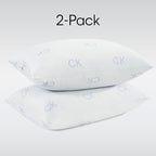 Calvin Klein Cooling Knit 20" x 36" King Size Set of 2 Bed Pillows for Sleeping, White