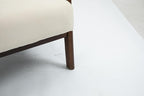 KEIKI Mid Century Modern Accent Chair, Scandinavian Style Lounge Chair with Breathable Fabric, Perfect for Bedroom or Sunroom