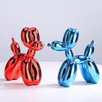 Balloon Dog Sculpture Modern Home Decor Collectible Figurines Funky Statues for Bedroom Trendy Animal Decor for Coffee Table Living Room Decor Art Resin Decor Office Standing Desk Decor