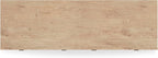 Signature Design by Ashley Cielden French Country 6-Drawer Dresser and Mirror with Safety Stop, Light Brown