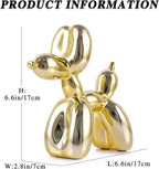 Balloon Dog Sculpture Modern Home Decor Collectible Figurines Funky Statues for Bedroom Trendy Animal Decor for Coffee Table Living Room Decor Art Resin Decor Office Standing Desk Decor