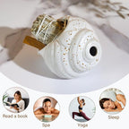 Ceramic Conch Palo Santo Burner Holder - Mini Chiminea Incense Chimney, for Smudging Sage/Cones、Perfect for Meditation Altar & Witchcraft Supplies, Ideal Spiritual Decor & Gift for Zen Spaces