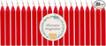 Alternative Imagination Red Chime Candles - 20 Pack of Unscented 4 Inch Mini Taper Candles - Dripless Long Burning Ritual Candles for Meditation, Spell Work, Birthdays, Ceremonies & Home Decor