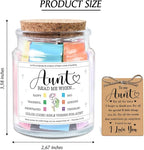 NewEleven Gifts For Aunt - Aunt Birthday Gifts From Niece, Newphew, Kids - Auntie Gift Ideas, Christian Gift For Aunt, Auntie - Bible Verse Jar