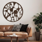 SIGNLEADER Metal Wall Art Decor Abstract Geometric Minimalist Modern Abstract Wall Sculpture Hangings Home Decoration for Living Room, Bedroom, Bathroom, Kitchen, Outdoor - 30" Bronze