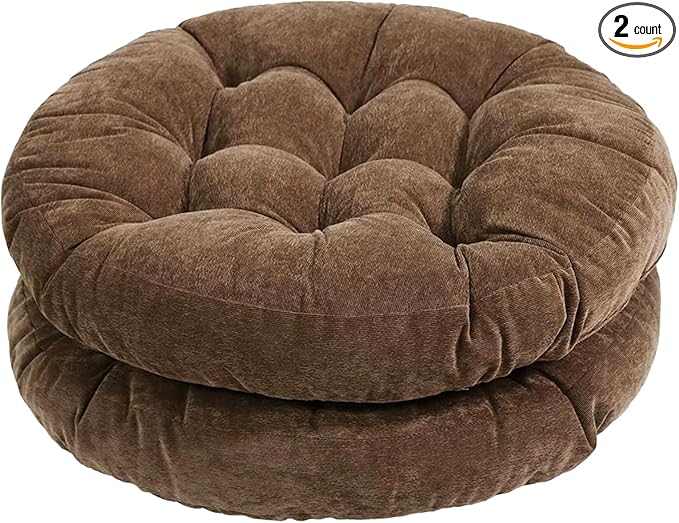 Tiita Outdoor Cushions Square Floor Pillow Thicken Tufted Seat Pad Large Floor Cushion for Yoga Meditation Living Room