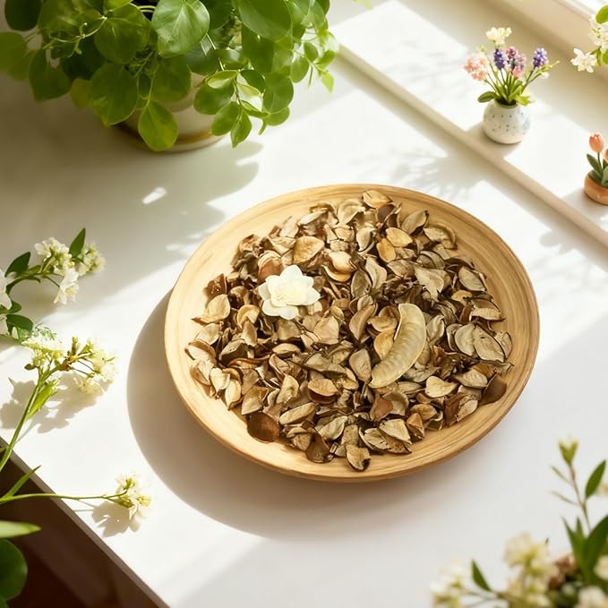 Spring Potpourri,Jasmine Scented Potpourri Bowl Filler, White Decorative Dried Flower, Bathroom Vase Decor(10.5 oz/2 Packs)