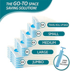 30 Pack Vacuum Storage Bags, Space Saver Vacuum Storage Bags, Vacuum Seal Bags for Clothing, Clothes, Comforters and Blankets, Hand Pump Included