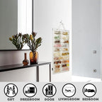 Hanging Hair Claw Clips Organizer, Claw Clips Organizers and Storage for Women Girls, Hair Claw Clips Holder for Wall, Door, Closet(NO ACCESSORIES INCLUDED)(Beige)