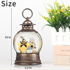 Bee Hive Decor Spring Bee Gnome Light Up Snow Globe 6H Timer Honey Bee Decorations for Spring Decor,Home Shelf Decor,Battery Operated & USB Operated