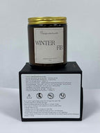 Fir Scented Candles for Home, Natural Soy Wax Aromatherapy Non Toxic Winter Fir Candle Gifts for Women Men, Home Fragrance Decoration Glass Jar Candle for Meditation and Relaxation (9oz)