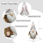 Little Baseball Gnomes Plush Ornaments Cute Swedish Tomte Nisse Dwarf Gnome Doll Sports Game Fans Gifts Tiered Tray Home Decoration