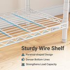 VIPEK V70 Extra Large Clothes Rack Heavy Duty Clothing Rack, Freestanding Wardrobe Metal Closet for Hanging Clothes, Bedroom Organizer and Storage, Max Load 1670lbs, White