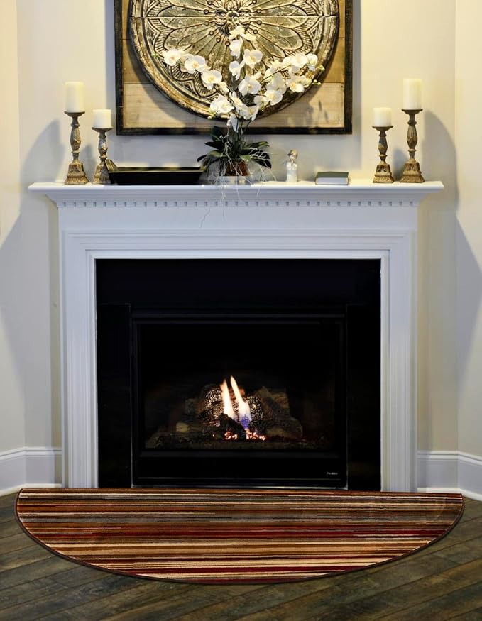 Unique Loom Barista Collection Area Rug - Icatu (2' 7" x 4' 1" Hearth, Beige/Brown)