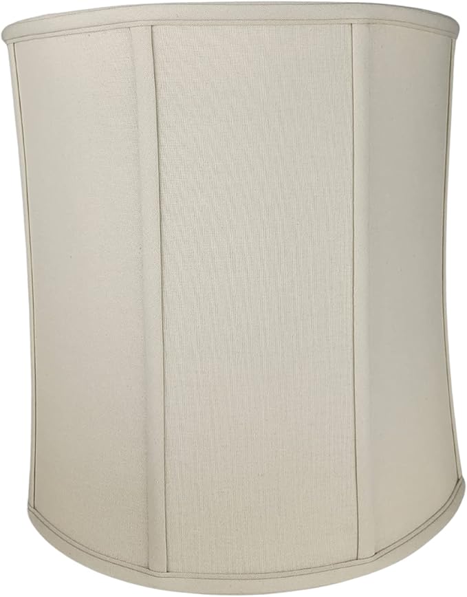 Royal Designs, Inc. BSO-719-16LNBG-2 Drum Basic Lamp Shade, 15 x 16 x 16, Linen Beige, 2-Pack