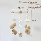 Sheep Mobile for Crib Baby Mobile Sheep Crib Mobile Nursery DéCor White