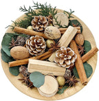 Apragaz Christmas Potpourri-Green Christmas Vase Filler with Cinnamon Sticks, Anise, Cedar Branches, Pine Cones Mix Potpourri, Home Decorations for House Xmas Bowl Filler Décor