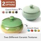 Ashtray with Lid for Outside Patio, Windproof Ash tray, Ceramic Smokeless Ashtray for Outdoor Home Office Tabletop Patio Outdoor Balcony, Mint Green
