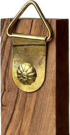 Spring Nahal Handcrafted Olive Wood Wall Cross from Bethlehem - Natural Finish Christian Crucifix with Certificate - 7.9 Inch / 20 cm