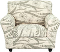 KRFOONN 2 Piece Couch Chair Cover Printed Sofa Covers Couch Covers Stretch Armchair Sofa Couch Slipcovers Furniture Protector with Elastic Bottom for Living Room (Armchair, 54)