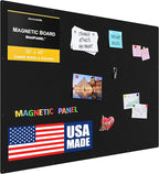 33.5”x45.5” - Magnetic Board - Memo & Vision Boards for Home, Office, and Classroom - Magnet-Board for Kids - Pre-drilled Mounting Screws Included