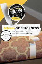 The Good Stuff Double Sided Carpet Tape [2"x10yd] - Heavy-Duty Rug Gripper Tape - Strong Non-Slip Rug Tape for carpet, hardwood floors, Vinyl, Area Rugs, Tiles, and Concrete - No Residue, Easy Removal