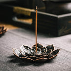3 Pack Brass Lotus Incense Holder, Incense Sticks Burner, Incense Ash Catcher