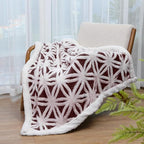 LOMAO Sherpa Fleece Blanket Fuzzy Soft Throw Blanket Dual Sided Blanket for Couch Sofa Bed (Rose Brown, 60''x80'')