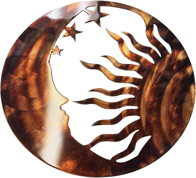 The Moon, the Sun and the Stars Metal Wall Art