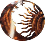 The Moon, the Sun and the Stars Metal Wall Art