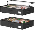Underbed Storage With Wheels, No Assembly Required - 5.5 Inch Height Black Underbed Bins, Low Profile Rolling Shoe Storage Containers for Dorm