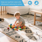 Warmstar 3x5 FT Non Slip Rug Pad,100% Waterproof Felt Rug Pad for Hardwood Floors,1/4” Thick Soft Carpet Pad with Natural Rubber Backing, Secure Grip & Floor Protection