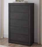 Signature Design by Ashley Parlayon Casual 5-Drawer Chest of Drawers with Safety Stop, Gray