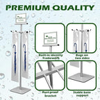 Umbrella Bag Stand, Umbrella Holder Stand with Free 200 Disposable Large Plastic Umbrella Bags, Wet Umbrella Bags Stand