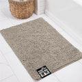 KANGAROO Bathroom Rugs, Chenille Soft Absorbent Bath Rug, Shaggy Shower Mat, Quick Dry Machine Wash Bathmat, Plush Carpet Mats for Tub, Bathtub and Room Home Decor Accessories, 24x17, Beige