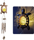 Sea Turtle Wind Chimes, Solar Wind Chime Outdoor, Gifts for Mom, Gifts for Women, Gifts for Grandma, Garden Courtyard Lawn Decoration, Thanksgiving Gifts, Decor Gifts for Christmas and New Year