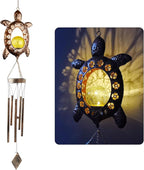 Sea Turtle Wind Chimes, Solar Wind Chime Outdoor, Gifts for Mom, Gifts for Women, Gifts for Grandma, Garden Courtyard Lawn Decoration, Thanksgiving Gifts, Decor Gifts for Christmas and New Year