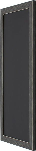 DesignOvation Wyeth Framed Magnetic Chalkboard, 13" x 26", Gray