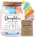 NewEleven Valentines Day Gifts for Daughter - Inspirational, Birthday Gifts For Daughter, Teen Girl, Adult Daughters - Daughters Birthday Gift Ideas From Mom, Dad - Bible Verse Jar