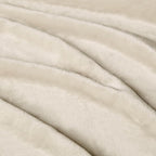 Amazon Basics Soft Fleece Throw Blanket, Lightweight Cozy Blanket for Couch & Sofa, 50 x 60 Inches, Beige
