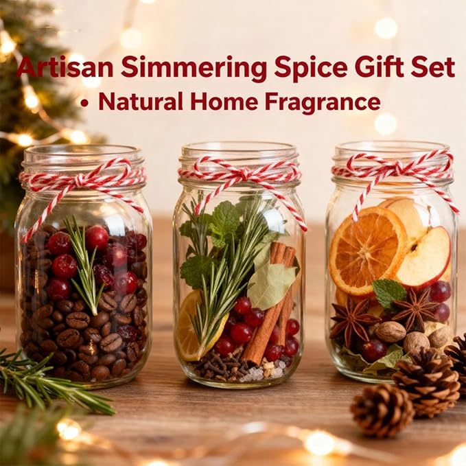 Intention Simmer Pot Blends,Potpourri Simmer Pot for Stove, Potpourri Simmering Fall Home Fragrance for Housewarming, Christmas,with Herbs, Dried Fruit (B,2PCS)