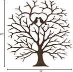 SIGNLEADER Metal Wall Art Decor Heart-Shaped Tree of Love Abstract Wall Sculpture Hangings Home Decoration for Living Room, Bedroom, Bathroom, Kitchen, Outdoor - 24" Bronze