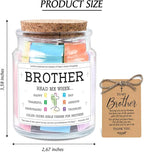 NewEleven Gifts For Brother - Brother Birthday Gifts, Christian Gift For Little, Adult Bro, Sibling - Meaningful Gift For Brothers From Sister, Family - Bible Verse Jar