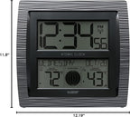 La Crosse Technology BBB86118-INT Curved Atomic Digital Clock with Moon Phase & Temperature